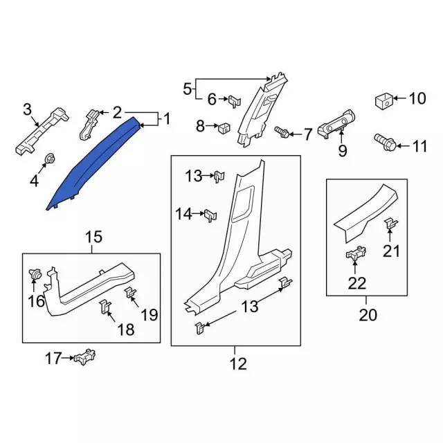 Windshield Pillar Trim