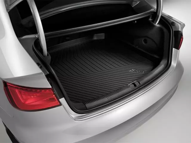 OMAC Black TPE Cargo Mat/Liner For Audi A3 Sedan (2015-2020) – A3 E-tron & Quattro – Waterproof & Odorless