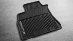 Floor Mats, All-Season - Black Rubber
