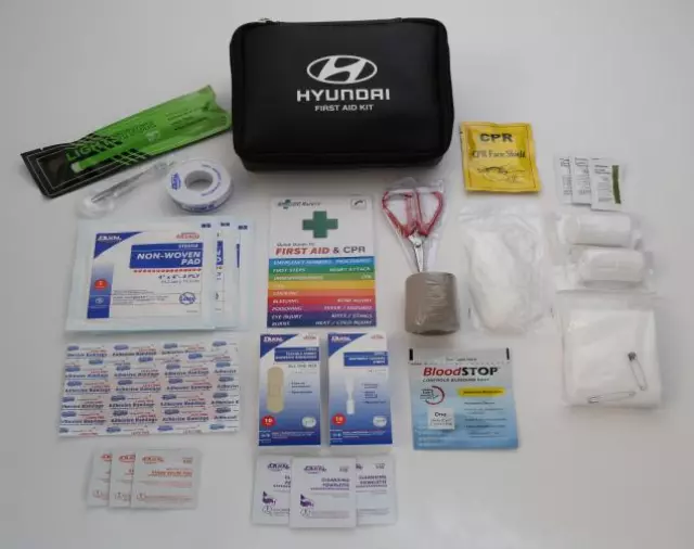 j0f73au00021 Genuine OEM Hyundai First Aid Kit World Hyundai