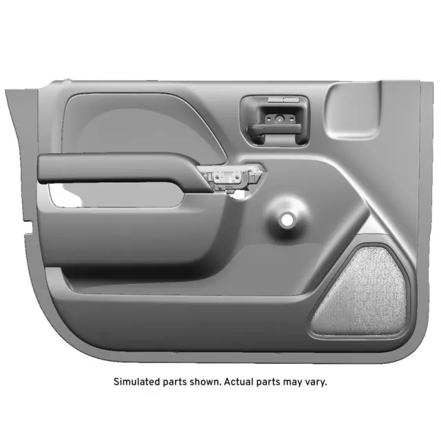 Black Front Driver Side Door Trim