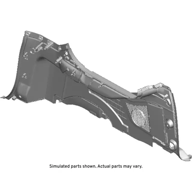 Genuine GM Fawn Driver Side Quarter Lower Rear Trim Panel