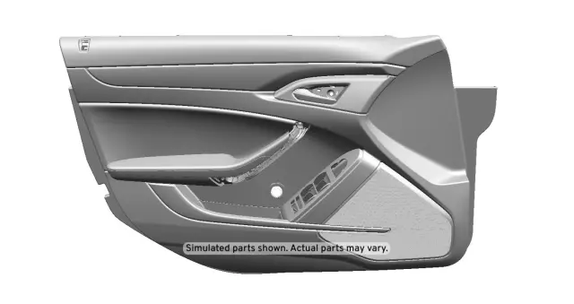 Light Titanium Front Driver Side Door Trim