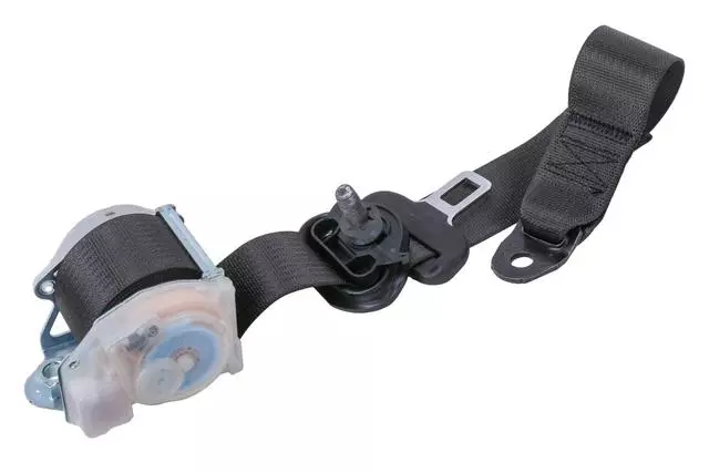 Jet Black Rear Driver Side Seat Retractor Side Belt