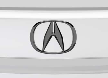 Emblem Rear Black Chrome A Mark 08f20 Tjb 200a New Acura Parts Online Acura Parts