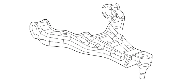 Genuine Mercedes Rear Lower Suspension Control Arm With Spring & Bearing – Part #2023500206