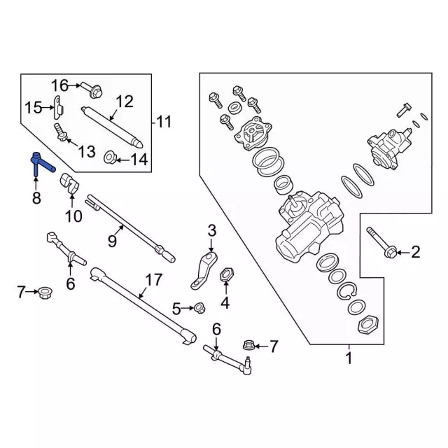 1999  2025 Ford Inner Tie Rod PC3Z3A131G