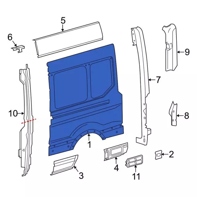 Genuine OEM Ford Part - Quarter Panel LK4Z-6127865-H | Genuine OEM