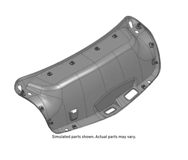 Black Diamond Rear Compartment Lid Inner Panel Trim