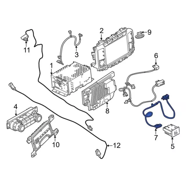 2023-2024 Ford USB Port Cable PC3Z-14D202-DA | OEM Parts Online