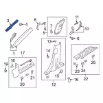 Windshield Pillar Trim Bracket