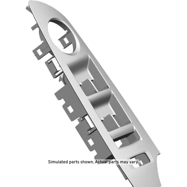 Jet Black Front Driver Side Door Armrest Switch Mount Plate