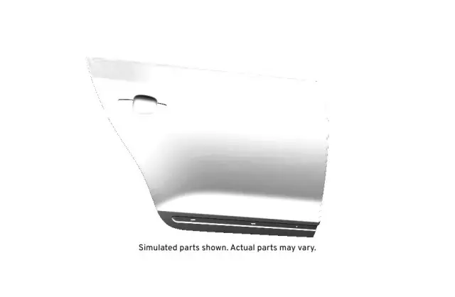 Passenger Side Rear Outer Door Panel with Stiffener