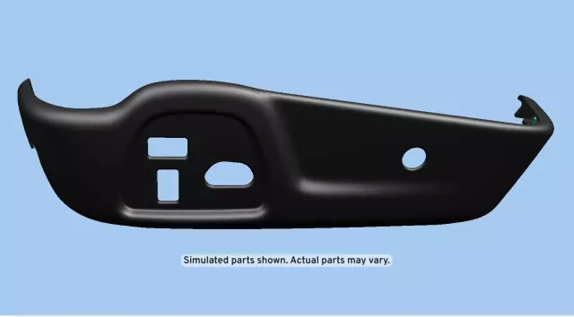 Ebony Driver Seat Adjuster Finish Cover