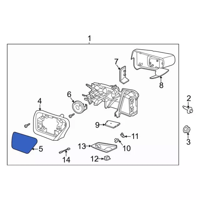 ML3Z-17K707-P - Mirror Glass - 2021-2025 Ford | Eastgate Ford Parts