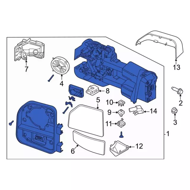 ららぱ PC3Z-17682-LA - Mirror Assembly - 2023-2024 Ford | Eastgate