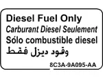 2008-2016 Ford - Fuel Label