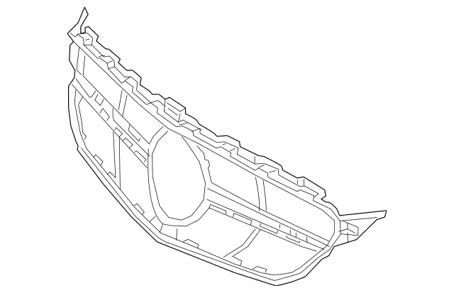 Grille Trim Compatible with 2015-2018 Mercedes Benz C300 2015 C400 Center Primed