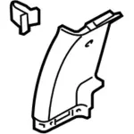 2011-2016 Ford - Upper Pillar Trim