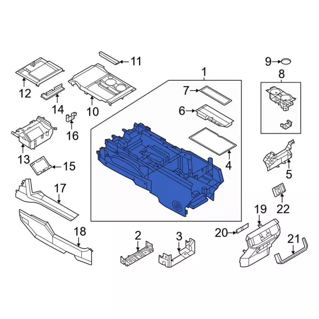 Ford Dealership Console Base ML3Z-15045A36-AA | Ford Parts Catalog