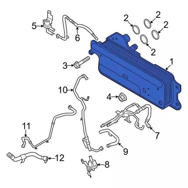 L1MZ-7869-L - Automatic Transmission Oil Cooler 2020-2025 Ford