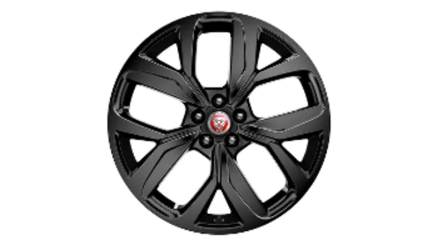 T4K3898 - Wheels: 20&quot; Alloy Wheel, 5 Spoke Gloss Black Finish for Jaguar: I-Pace Image