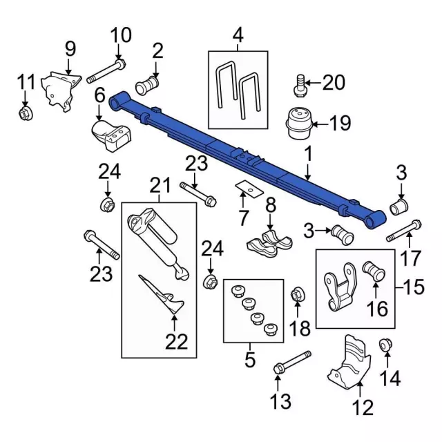 DL3Z-5560-G - Leaf Spring 2011-2014 Ford F-150 | Ford Parts Direct
