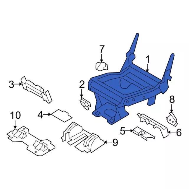 2007-2017 Ford Seat Track EL1Z-7861711-F | TascaParts.com