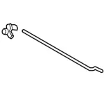 Door Lock Rod Bracket