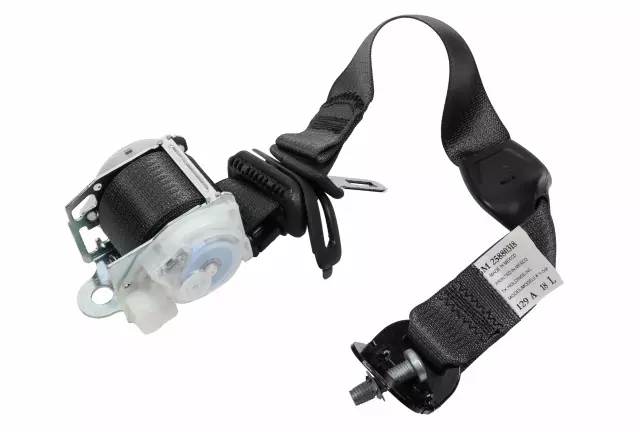 Ebony Rear Driver Side Seat Belt with Retractor