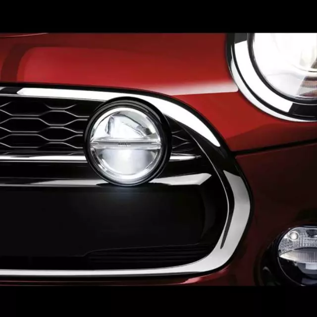 NEWM LED Rally Lights For Mini Countryman F60 (2017-2022) – Black Bumper Lights With Halo DRL, 6000K