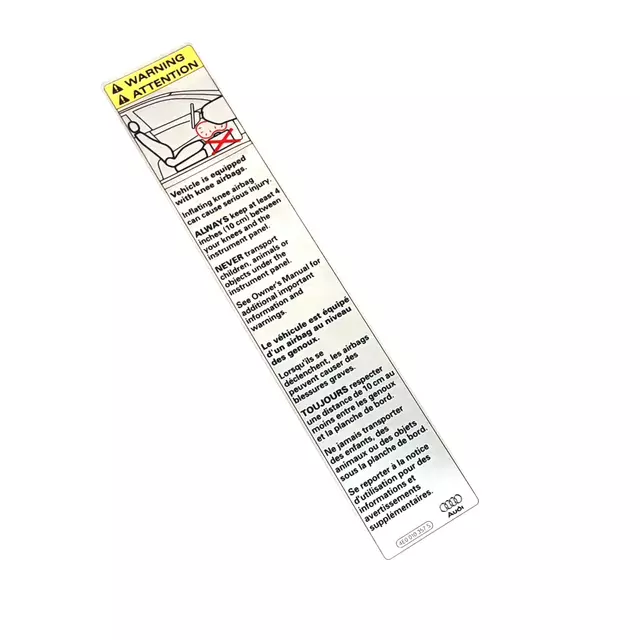 2004-2025 Audi - Air Bag Label