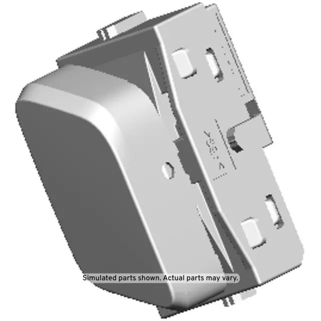 Black Carbon Passenger Side Door Lock Switch