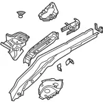 2012-2018 Ford Focus - Rear Rail Assembly