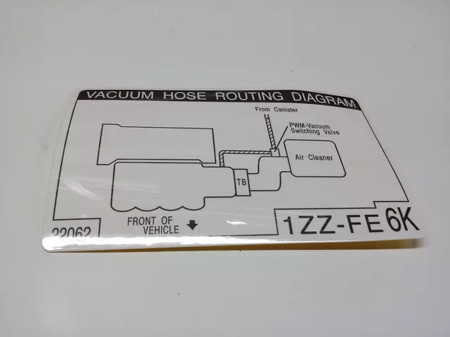 2006-2008 Toyota - Info Label