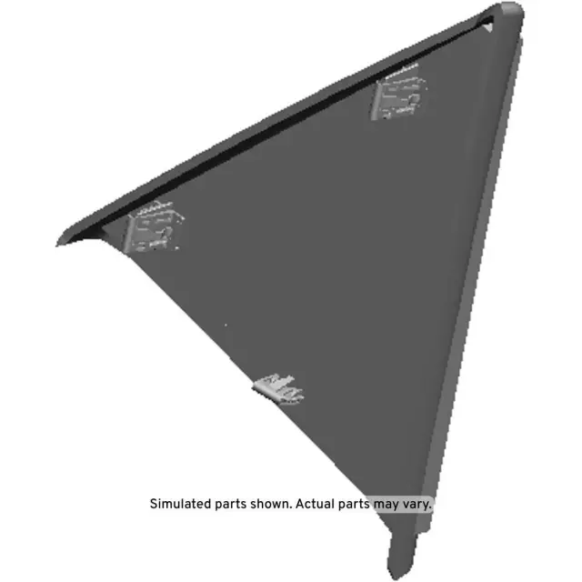 Very Dark Cashmere Front Driver Side Door Front Upper Trim Panel