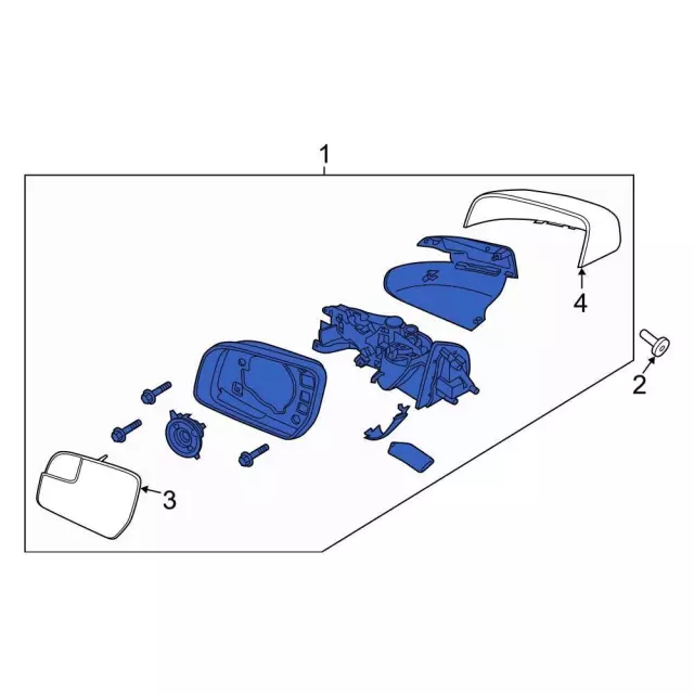 KB3Z-17682-A - Mirror Assembly 2019-2023 Ford Ranger | Ford Parts