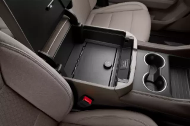 Center Console Insert Lock Box with 3 Digit Combination Lock (for models equipped with non power-sliding center console) - GM (84404148)