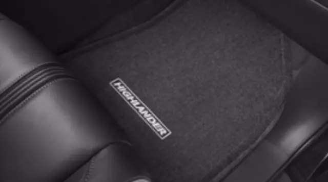 Floor Mats, Carpet, Set Of Four, Black