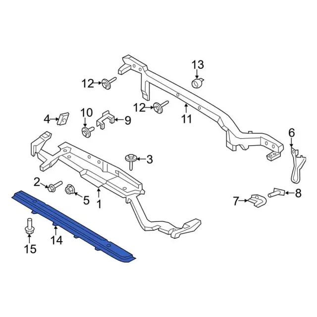 JT4Z-16138-A - Support Radiator 2015-2024 Ford | Ford Parts Direct