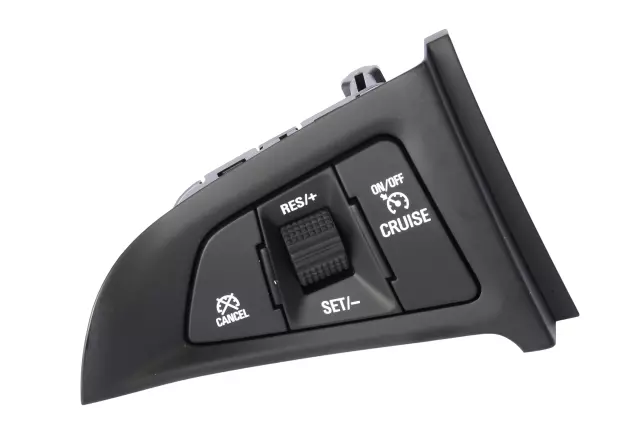 Jet Black and Ice Blue Cruise Control Switch