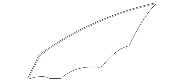 247-725-09-00 - Side Window Pane 2020-2026 Mercedes-Benz