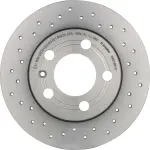 Brembo ceramic brake pad and Xtra solid drilled brake disc kit