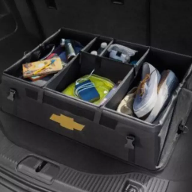 Organizer Portaoggetti Auto General Motors - Contenitore Pieghevole Per Bagagliaio - Nero - copertina