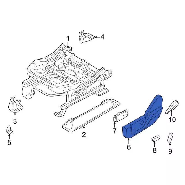 ML3Z-1562187-EA - Seat Trim Panel 2021-2026 Ford | Ford Parts Direct
