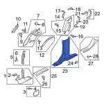 Lower Center Pillar Trim