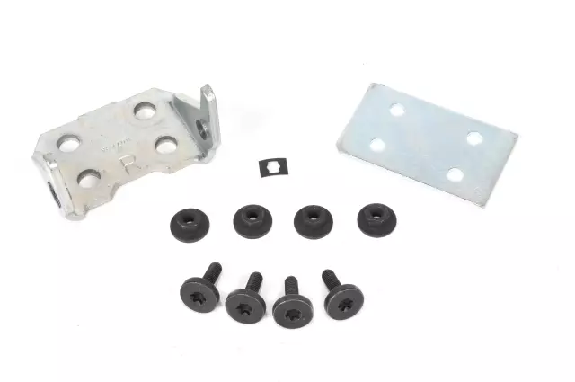Passenger Side Front Door Side Lower Door Hinge Kit with Hinge, Plate, Retainer, Studs, and Nuts