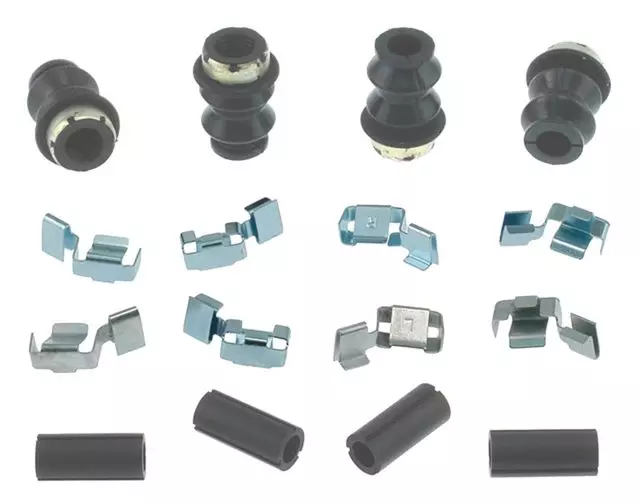 Front Disc Brake Caliper Hardware Kit with Clips, Seals, and Bushings