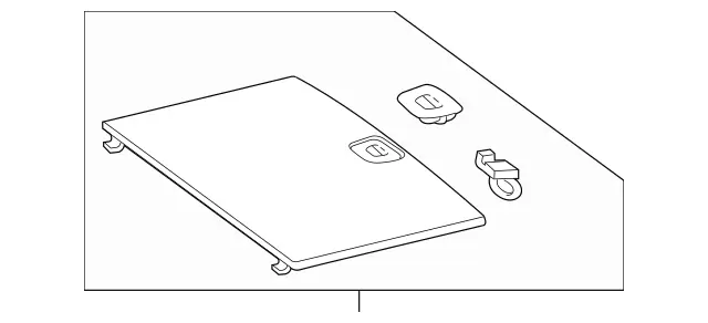 パーツ MERCEDES BENZ Cargo Cover OEM Genuine OEM Cargo Cover | 253-680-44-06-64-9J28 | Fits