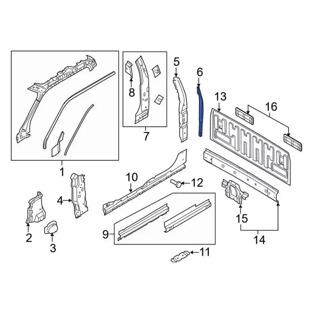 2015-2024 Ford Inner Rocker Bolt W716976-S439 | OEM Parts Online 